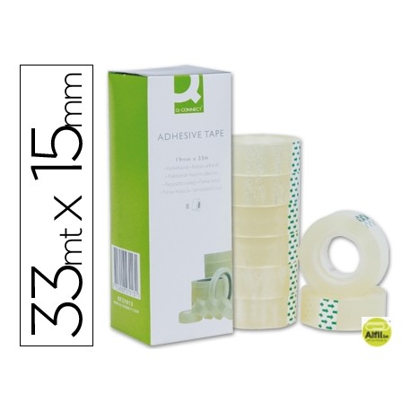 CINTA ADHESIVA Q-CONNECT 33 MT X 15 MM