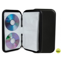 FICHERO C.D. Q-CONNECT POLIPROPILENO PARA 48 CD CON CREMALLERA