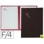 PORTA MENUS PARDO 4 FUNDAS CON LAMINAS LITOGRAFIADAS NEGRO