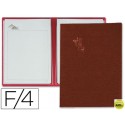 PORTA MENUS PARDO 4 FUNDAS CON LAMINAS LITOGRAFIADAS MARRON