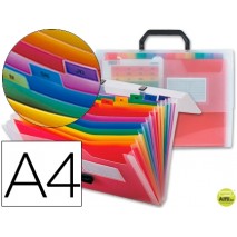 CARPETA BEAUTONE CLASIFICADOR FUELLE 45134 POLIPROPILENO DIN A4 TRANSPARENTE -SPECTRAFILE 13 DEPARTA
