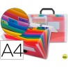 CARPETA BEAUTONE CLASIFICADOR FUELLE 45134 POLIPROPILENO DIN A4 TRANSPARENTE -SPECTRAFILE 13 DEPARTA