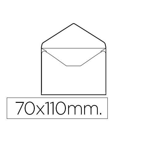 SOBRE LIDERPAPEL N.0 BLANCO TARJETA DE VISITA 75X110MM SIN ENGOMAR