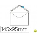 SOBRE LIDERPAPEL N.1 BLANCO MINIMO NORMALIZADO 95X145MM ENGOMADO SOLAPA DE PICO