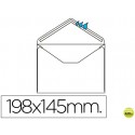 SOBRE LIDERPAPEL N.10 BLANCO OFICIO PROLONGADO 145X198MM ENGOMADO SOLAPA DE PICO