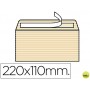 SOBRE LIDERPAPEL VERJURADO AHUESADO 120 GR TIRA SILICONA 110X220MM