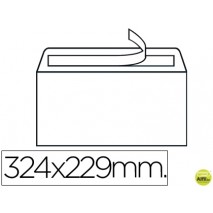 SOBRE LIDERPAPEL N.14 BLANCO DIN C4 229X324 MM TIRA DE SILICONA