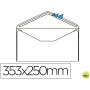 SOBRE LIDERPAPEL N.15 BLANCO FOLIO PROLONGADO 250X353MM ENGOMADO