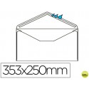 SOBRE LIDERPAPEL N.15 BLANCO FOLIO PROLONGADO 250X353MM ENGOMADO