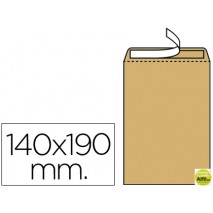 SOBRE LIDERPAPEL BOLSA N.4 KRAFT SALARIOS 140X190 MM TIRA DE SILICONA