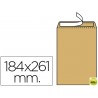 SOBRE LIDERPAPEL BOLSA N.6 KRAFT CUARTO PROLONGADO 184X261MM TIRA DE SILICONA