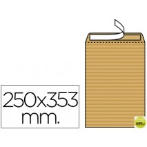 SOBRE LIDERPAPEL BOLSA N.9 CREMA FOLIO PROLONGADO 250X353MM TIRA DE SILICONA