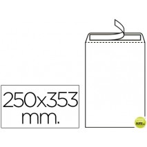 SOBRE LIDERPAPEL BOLSA N.10 BLANCO FOLIO PROLONGADO 250X353MM TIRA DE SILICONA