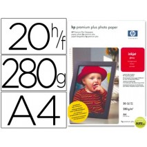 PAPEL HP FOTOGRAFICO PREMIUM PLUS A4 (20H) 300GR/M2 CR672A