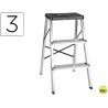 ESCALERA Q-CONNECT DE ALUMINIO3 PELDAÑOS 690X435X660 MM PESO MAXIMO 150 KG EN-131