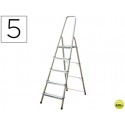 ESCALERA Q-CONNECT DE ALUMINIO5 PELDAÑOS 1062X483X1675 MM PESO MAXIMO 150 KG EN-131