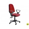 SILLA GIRATORIA Q-CONNECT BASE NYLON NEGRO REGULABLE EN ALTURA 97+10 CM ALTO ROJA 47 CM LARGO 45 CM