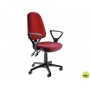 SILLA GIRATORIA Q-CONNECT BASE NYLON NEGRO REGULABLE EN ALTURA 97+10 CM ALTO ROJA 47 CM LARGO 45 CM