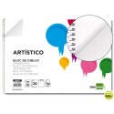 BLOC DIBUJO LIDERPAPEL ARTISTICO ESPIRAL 230X325MM 20 HOJAS 130G/M2 SIN RECUADRO 2 TALADROS