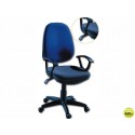 SILLA GIRATORIA Q-CONNECT BASE NYLON NEGRO REGULABLE EN ALTURA 97+10 CM ALTO AZUL 47 CM LARGO 45 CM