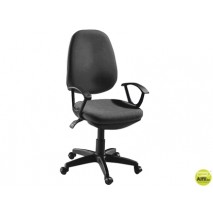 SILLA GIRATORIA Q-CONNECT BASE NYLON REGULABLE EN ALTURA 97+10 CM ALTO NEGRA 47 CM LARGO 45 CM PROFU