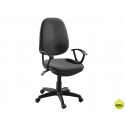 SILLA GIRATORIA Q-CONNECT BASE NYLON REGULABLE EN ALTURA 97+10 CM ALTO NEGRA 47 CM LARGO 45 CM PROFU