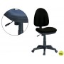 SILLA Q-CONNECT RESPALDO BAJO REGULABLE EN ALTURA 90+10 CM ALTO 47 CM LARGO 45 CM PROFUNDIDAD NEGRA