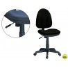 SILLA Q-CONNECT RESPALDO BAJO REGULABLE EN ALTURA 90+10 CM ALTO 47 CM LARGO 45 CM PROFUNDIDAD NEGRA