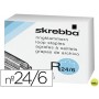GRAPAS SKREBBA SK-R24/6 GALVANIZADAS CON ARO PARA PODER ARCHIVAR -CAJA DE 2000