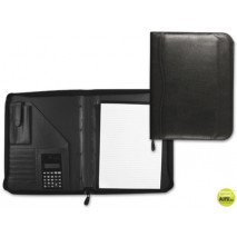 CARPETA PORTAFOLIOS 80-848 NEGRA 260X355 MM CREMALLERA SIN ANILLAS CALCULADORA CON BOLSA PARA MOVIL