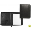 CARPETA PORTAFOLIOS 80-848 NEGRA 260X355 MM CREMALLERA SIN ANILLAS CALCULADORA CON BOLSA PARA MOVIL