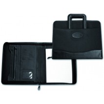CARTERA PORTADOCUMENTOS 35-921NEGRA 360X285 MM CON ASA SIN ANILLAS CREMALLERA -CON DEPARTAMENTOS INT