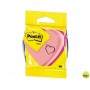 BLISTER PAPELERIA 3M 2007H CUBO DE NOTAS POST-IT TROQUELADO CORAZON 3 COLORES NEON
