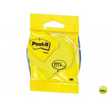BLISTER PAPELERIA 3M 2007SP CUBO DE NOTAS POST-IT TROQUELADO BOCADILLO 3 COLORES NEON