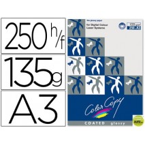 PAPEL FOTOCOPIADORA COLOR COPY GLOSSY DIN A3 135 GRAMOS PAQUETE DE 250 HOJAS