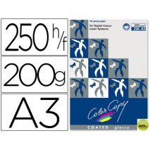 PAPEL FOTOCOPIADORA COLOR COPY GLOSSY DIN A3 200 GRAMOS PAQUETE DE 250 HOJAS