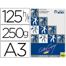 PAPEL FOTOCOPIADORA COLOR COPY GLOSSY DIN A3 250 GRAMOS PAQUETE DE 125 HOJAS