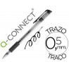 BOLIGRAFO Q-CONNECT TINTA GEL NEGRO 0.7 MM SUJECION DE CAUCHO