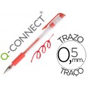 BOLIGRAFO Q-CONNECT TINTA GEL ROJO 0.7 MM SUJECION DE CAUCHO