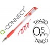 BOLIGRAFO Q-CONNECT TINTA GEL ROJO 0.7 MM SUJECION DE CAUCHO