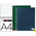BLOC ESPIRAL LIDERPAPEL A4 MICRO PAPERCOAT TAPA FORRADA 160H 70G HORIZONTAL 5 BANDAS 4 TALADROS. COL