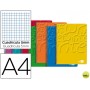 BLOC ESPIRAL LIDERPAPEL A4 MICRO WRITE TAPA CARTONCILLO 80H 60G CUADRO 5MM 4 TALADROS. COLORES SURTI