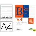 BLOC NOTAS LIDERPAPEL HORIZONTAL A4 80 HOJAS 60G/M2 ENCOLADO