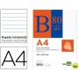 BLOC NOTAS LIDERPAPEL HORIZONTAL A4 80 HOJAS 60G/M2 ENCOLADO