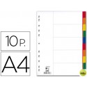 SEPARADOR Q-CONNECT PLASTICO JUEGO DE 10 SEPARADORES DIN A4-MULTITALADRO