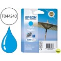INK-JET EPSON STYLUS C64 66 8486, CX3600 3650 6400 6600 CYANALTA CAPACIDAD DURABRITE 13 ML