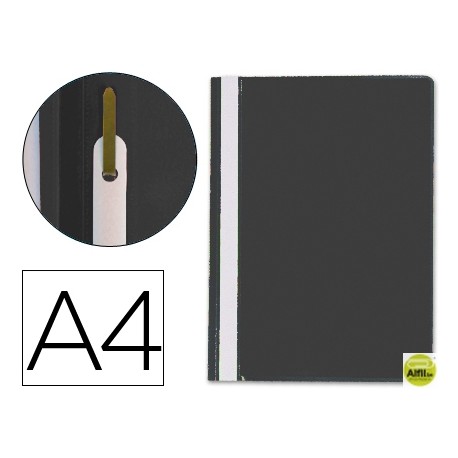 CARPETA DOSSIER FASTENER PLASTICO Q-CONNECT DIN A4 NEGRA
