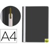 CARPETA DOSSIER FASTENER PLASTICO Q-CONNECT DIN A4 NEGRA