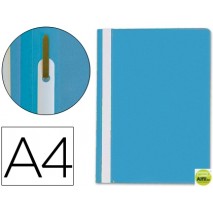 CARPETA DOSSIER FASTENER PLASTICO Q-CONNECT DIN A4 AZUL