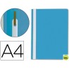 CARPETA DOSSIER FASTENER PLASTICO Q-CONNECT DIN A4 AZUL